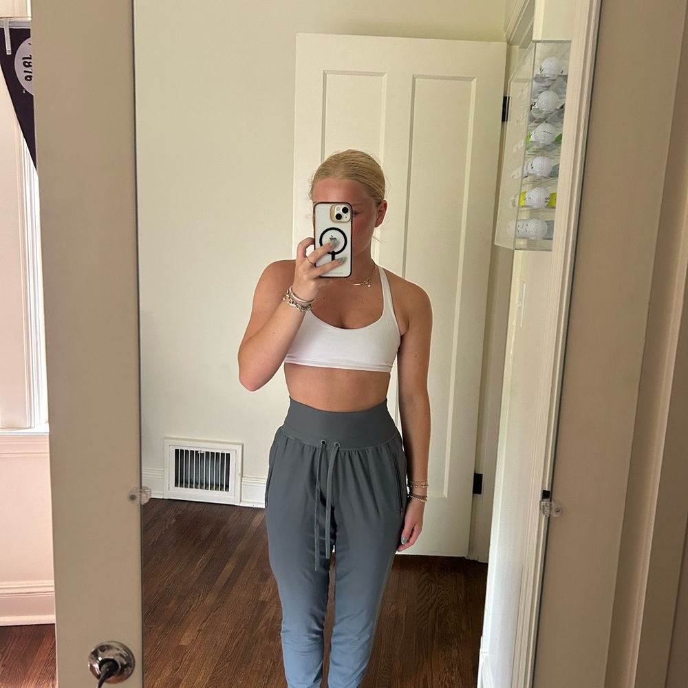 Grey athletic joggers